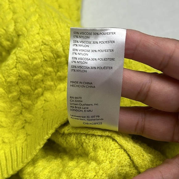 Anthropologie Maeve Women’s Size Small Yellow Knit Sweater Short Mini Skirt - Picture 7 of 7